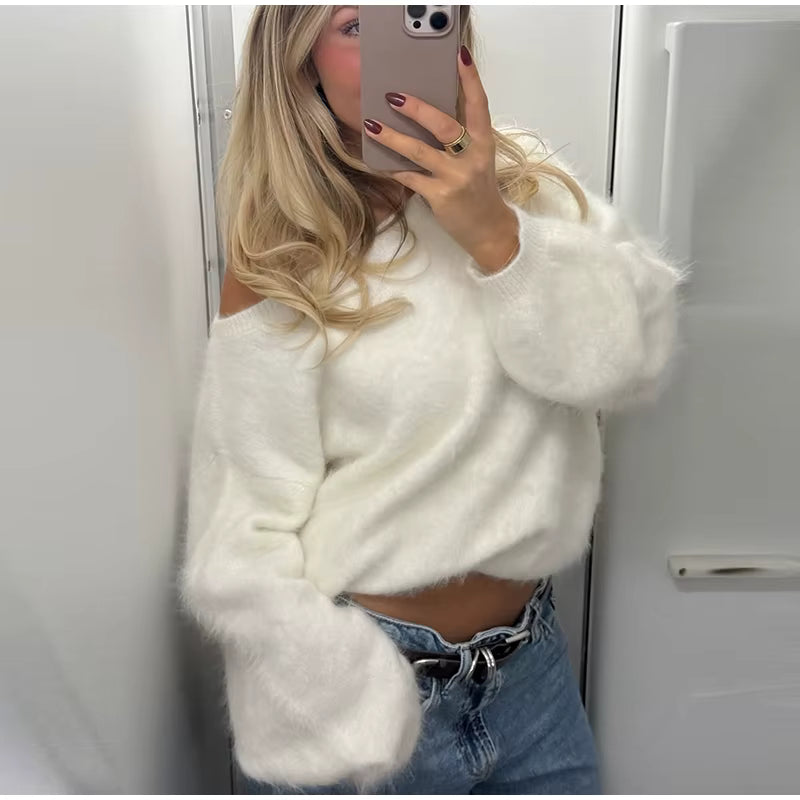 Mora™ Mohair-look Knit – Zacht, Losvallend & Effortlessly Chic