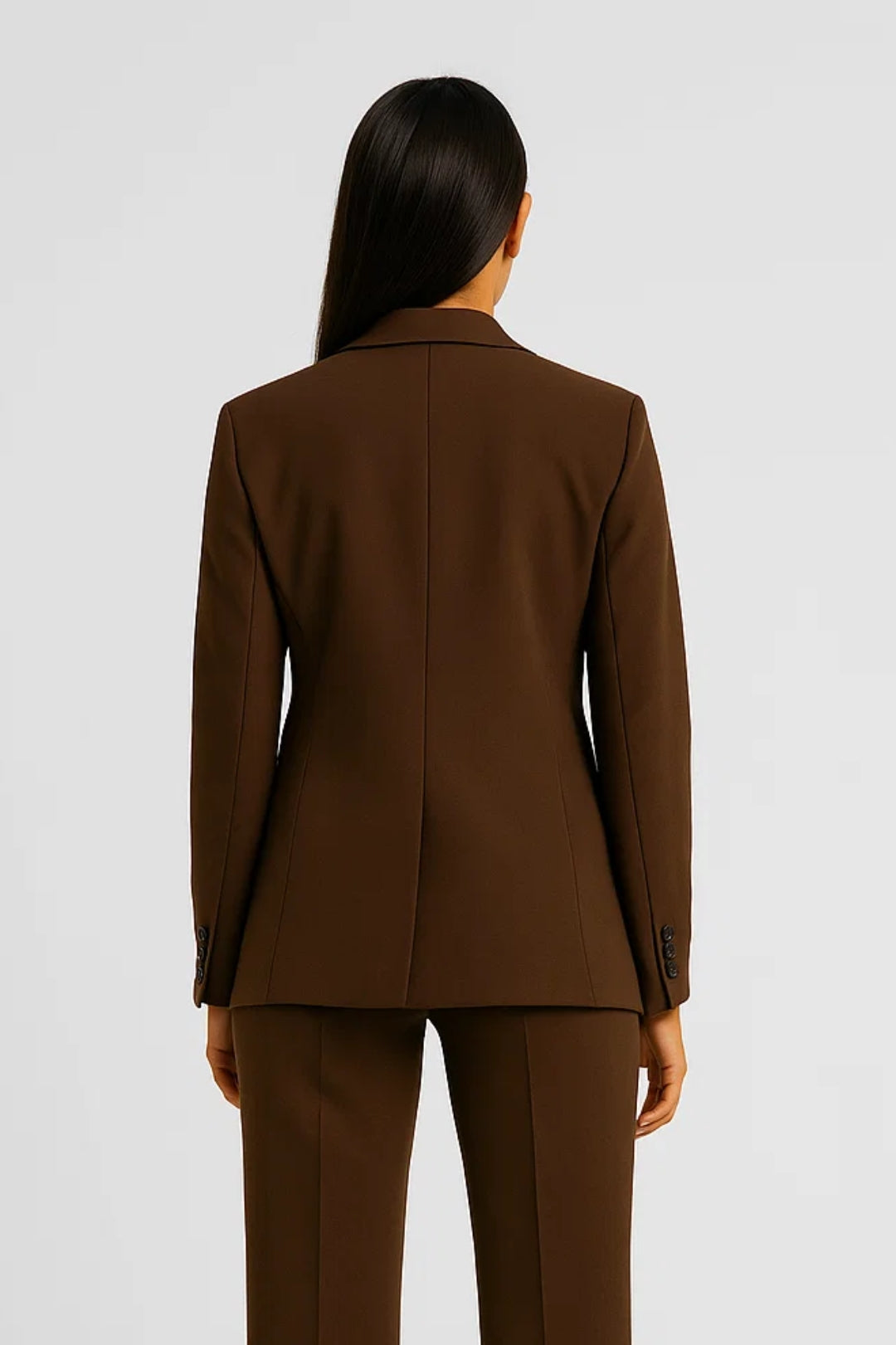 Sartoriale bruine blazer | Klassieke snit met enkelrijige sluiting | Elegant en veelzijdig