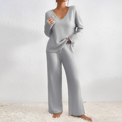 Carly - Ensemble tricoté moderne deux pièces pour femmes