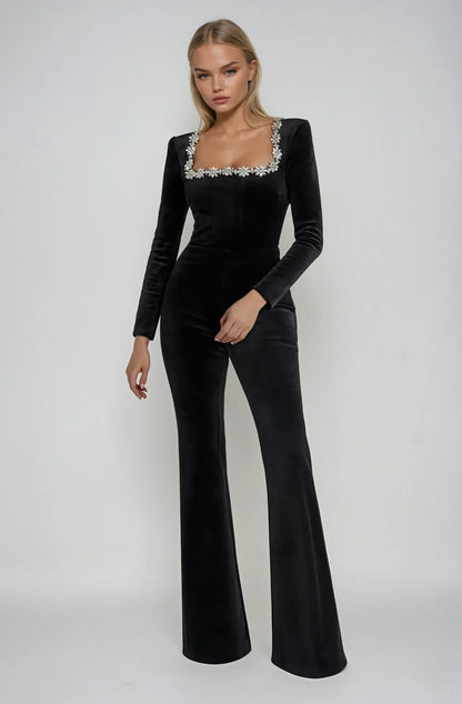 Valentina Fluwelen Jumpsuit