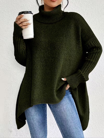 ELORA™ | Oversized Coltrui met Vleermuismouwen – Cozy & Chic