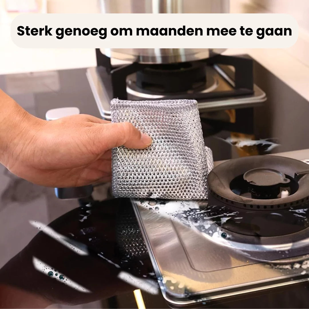 EasyClean™ | Sterk en Krasvrij voor Elke Schoonmaak | 5 + 5 Gratis