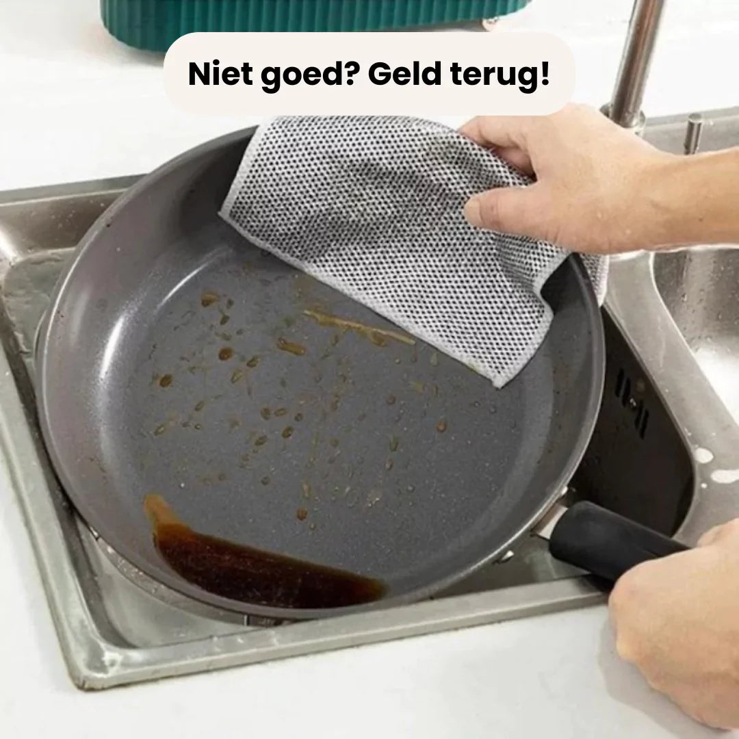 EasyClean™ | Sterk en Krasvrij voor Elke Schoonmaak | 5 + 5 Gratis