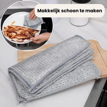 EasyClean™ | Sterk en Krasvrij voor Elke Schoonmaak | 5 + 5 Gratis
