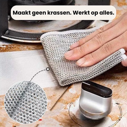 EasyClean™ | Sterk en Krasvrij voor Elke Schoonmaak | 5 + 5 Gratis