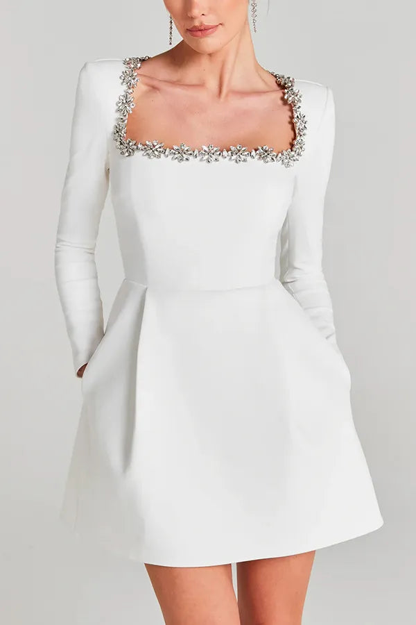 Valentina Fluwelen Mini-Jurk