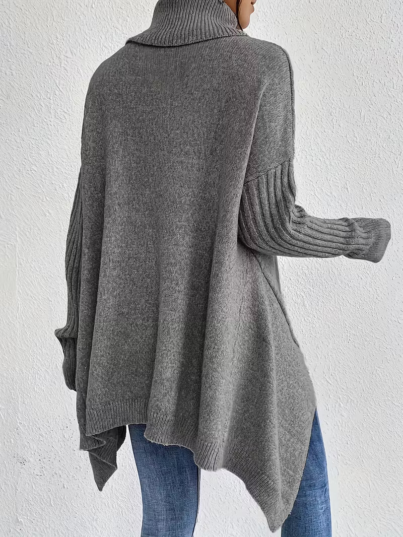 ELORA™ | Oversized Coltrui met Vleermuismouwen – Cozy & Chic