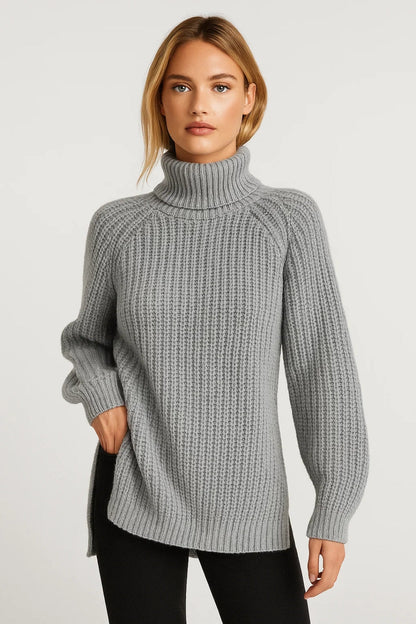 Gebreide Coltrui | Oversized Pasvorm met Zijsplit | Warm en Tijdloos