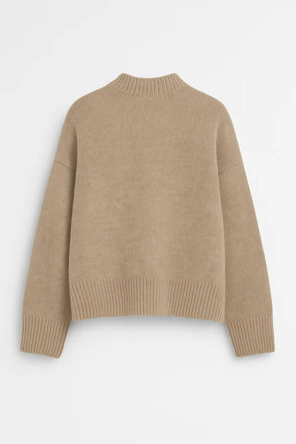 Gebreide Trui | Relaxed Pasvorm met Ronde Hals | Tijdloos en Comfortabel