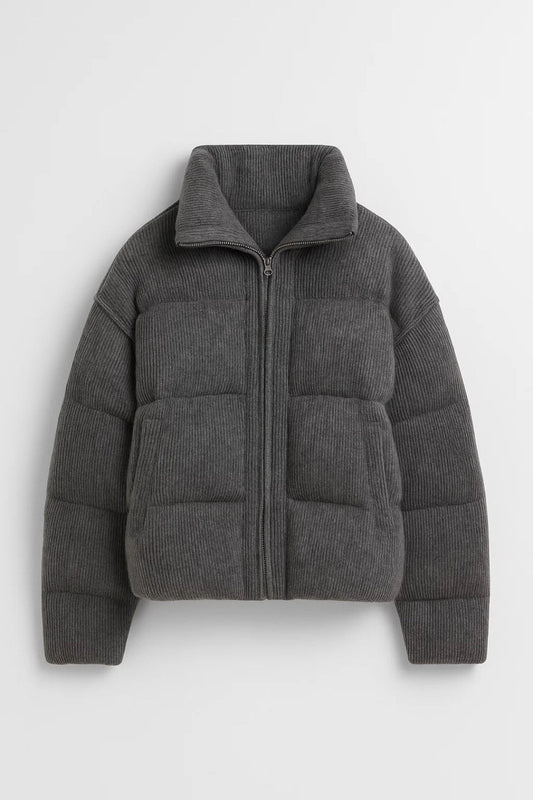 Gewatteerde Pufferjas Dames | Opstaande Kraag | Warm en Comfortabel