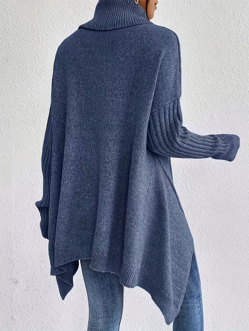 ELORA™ | Oversized Coltrui met Vleermuismouwen – Cozy & Chic