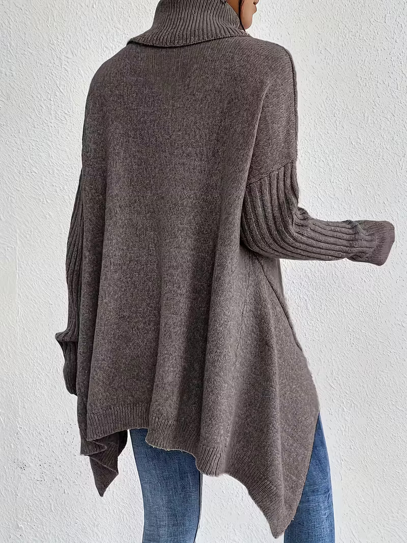ELORA™ | Oversized Coltrui met Vleermuismouwen – Cozy & Chic