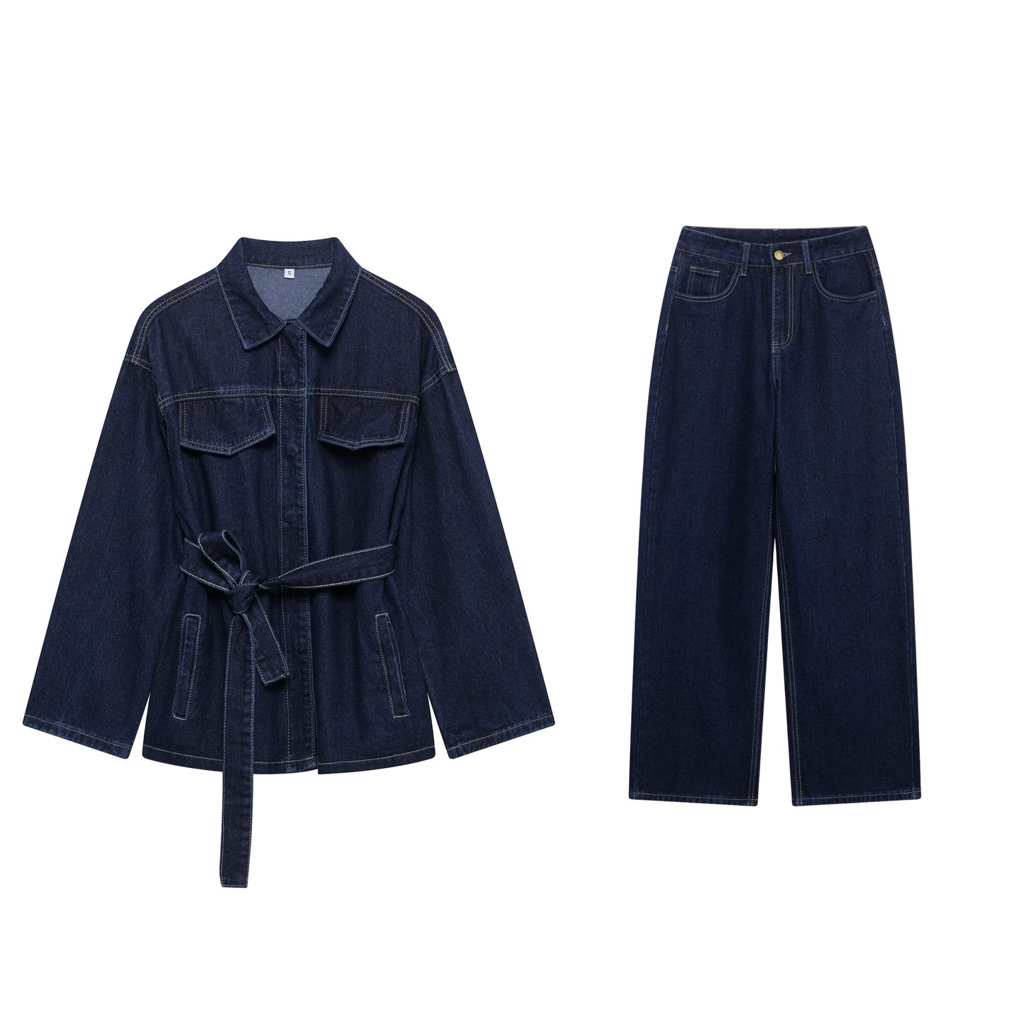 The Élise Denim Two-Piece™ - Modern • Chic • Confident