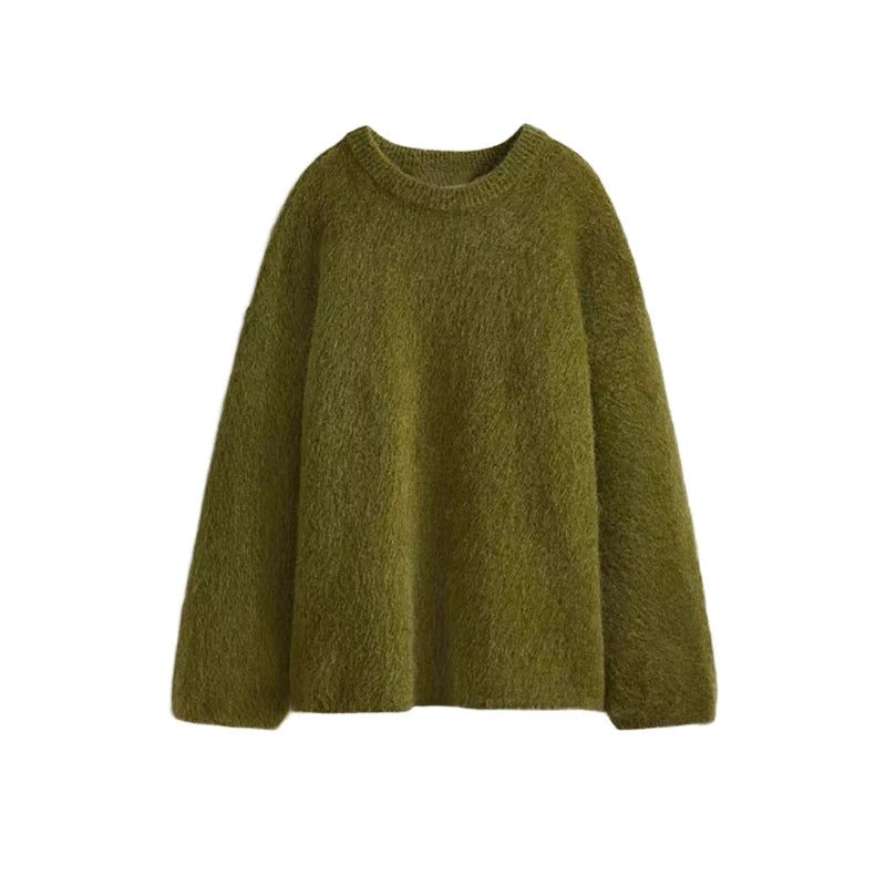 Mora™ Mohair-look Knit – Zacht, Losvallend & Effortlessly Chic