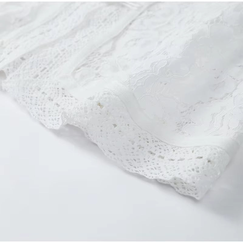 The Liora Lace Knit™ – Retro Floral Elegance