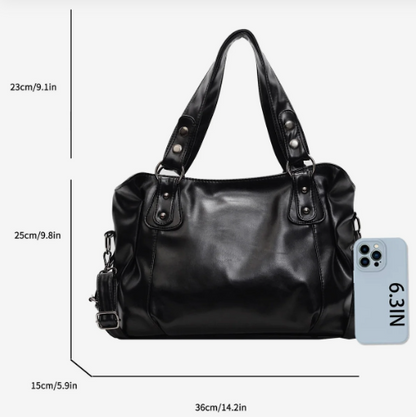 ERIKA™ | Luxe Ruime Handtas van PU-Leer – Tijdloos & Praktisch