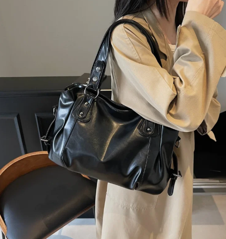 ERIKA™ | Luxe Ruime Handtas van PU-Leer – Tijdloos & Praktisch