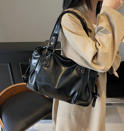 ERIKA™ | Luxe Ruime Handtas van PU-Leer – Tijdloos & Praktisch