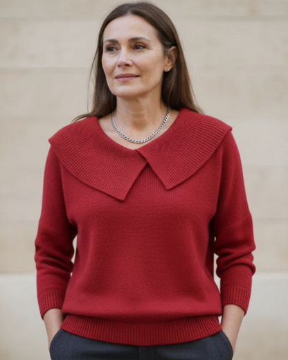 Lucia | Warme trui met zachte kraag