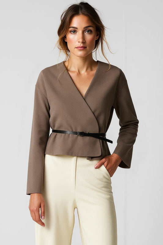 Elegante Dameswrap | Getailleerde Top | Lichtgewicht en Ademend