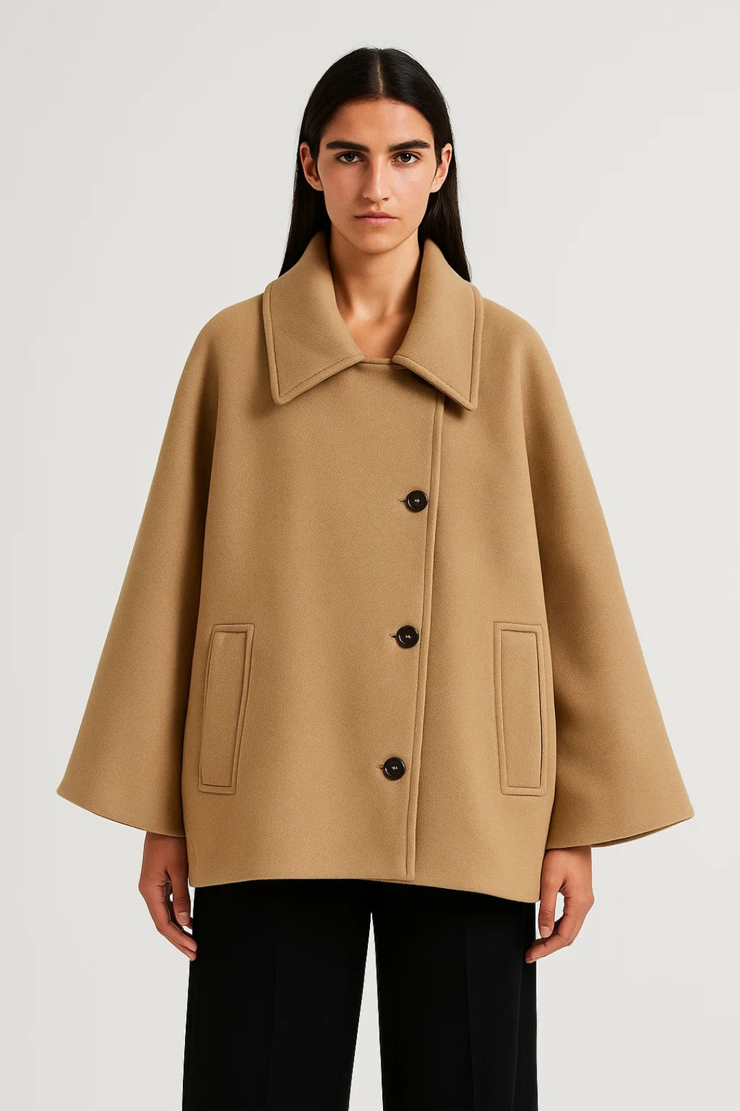 Oversized Jassen Collectie | Damesjas met Grote Kraag en Knoopsluiting | Lichtgewicht en Ademend