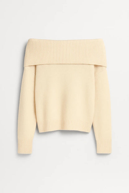 Off-Shoulder Trui | Zachte Knit | Comfortabel & Vrouwelijk