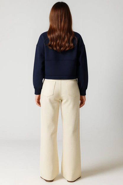 Cropped Jassen Collectie | Damesjack met Opgestikte Zakken | Lichtgewicht en Ademend