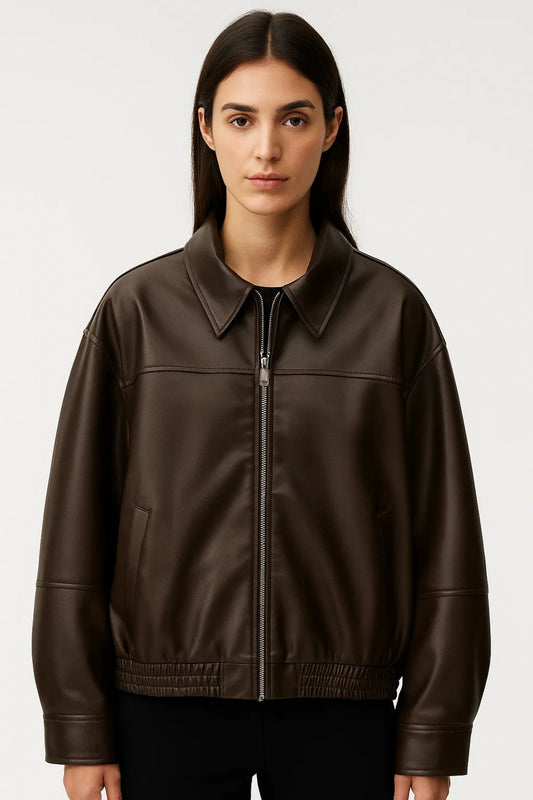 PU Jassen Collectie | Damesjack met Ritssluiting en Elastische Zoom | Lichtgewicht en Ademend