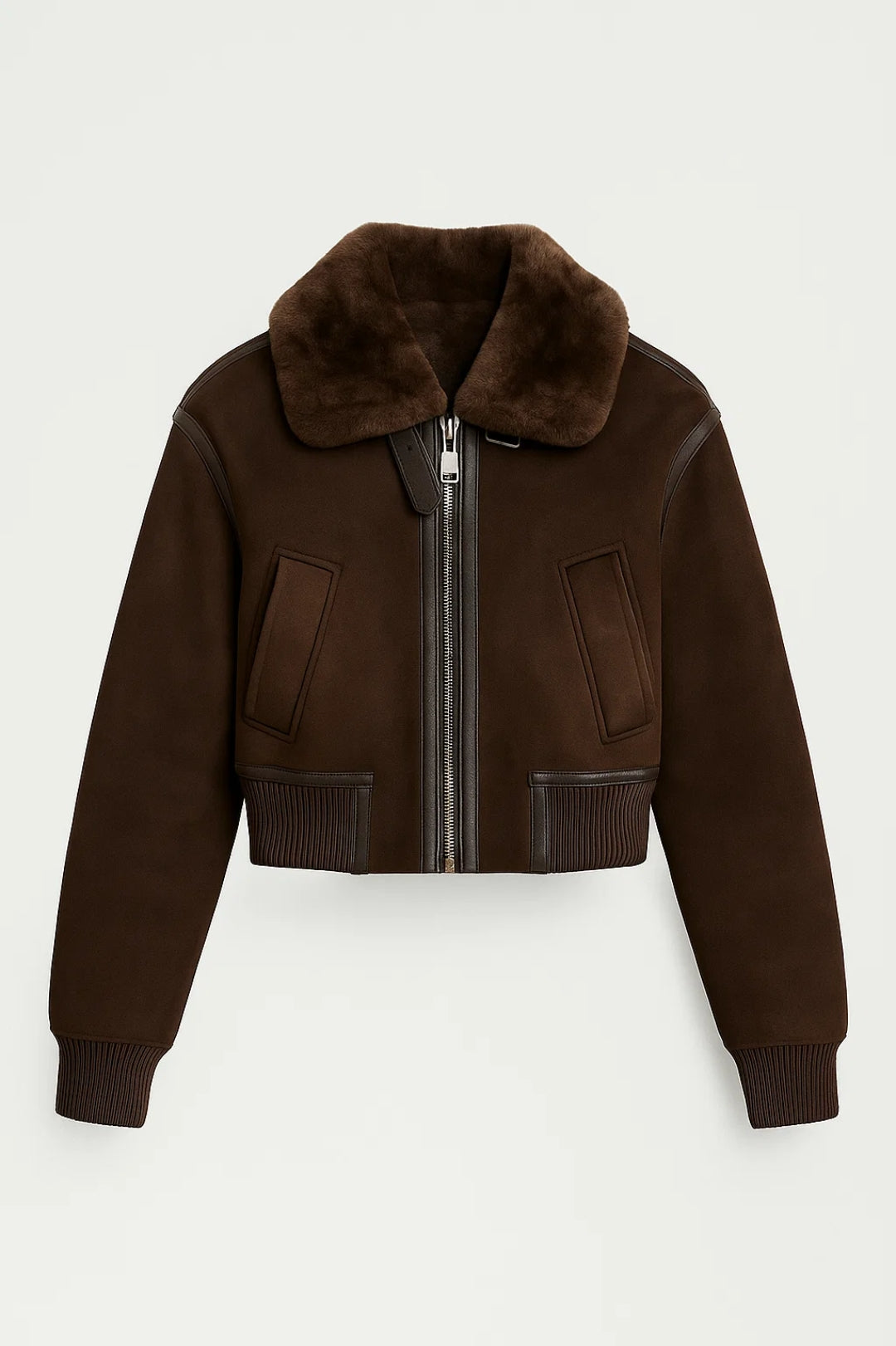 Korte Damesjas | Rechte Snit met Rits | Warme Tijdloze Look