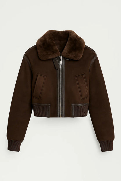 Korte Damesjas | Rechte Snit met Rits | Warme Tijdloze Look