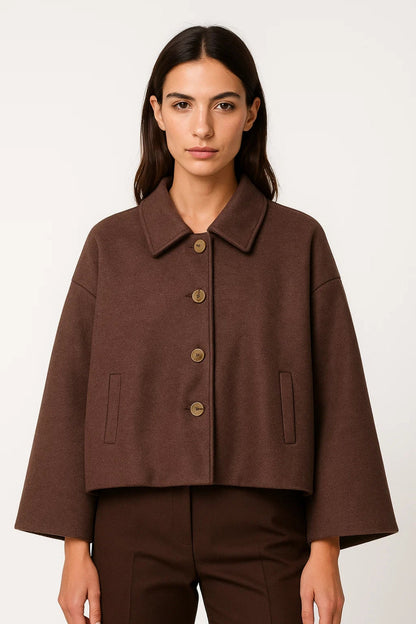 Cropped Jassen Collectie | Damesjas met Knoopsluiting en Klassieke Kraag | Lichtgewicht en Ademend