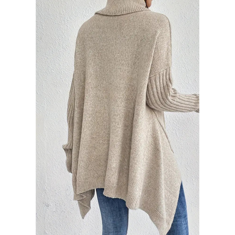 ELORA™ | Oversized Coltrui met Vleermuismouwen – Cozy & Chic