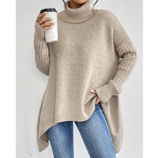 ELORA™ | Oversized Coltrui met Vleermuismouwen – Cozy & Chic