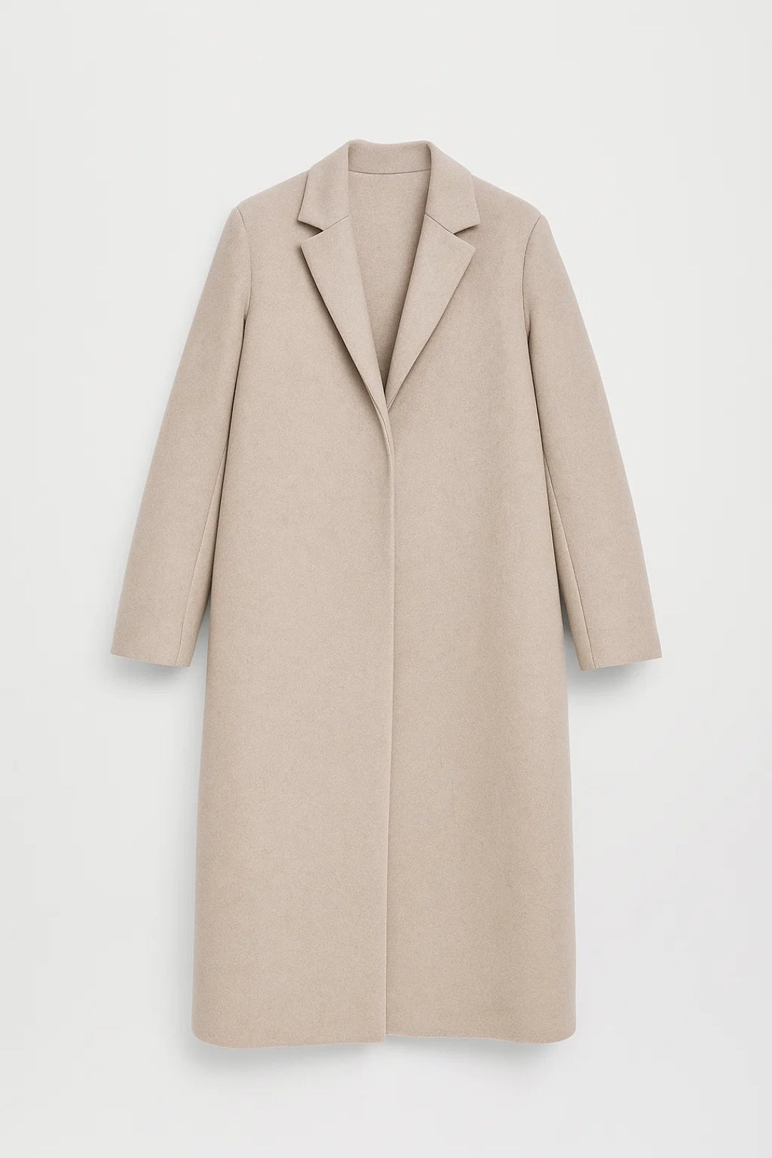 Lange Jassen Collectie | Damesjas met Reverskraag en Verborgen Sluiting | Lichtgewicht en Ademend