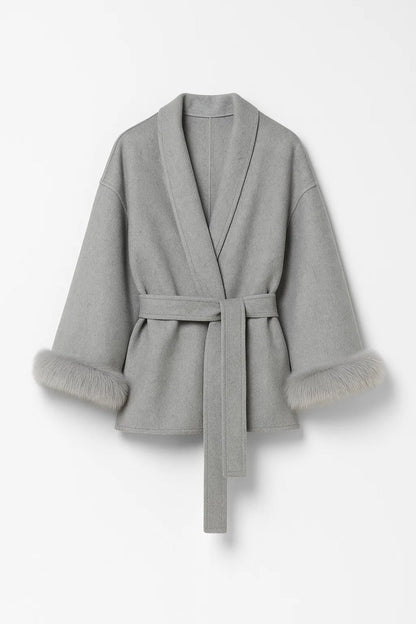 Stijlvolle Jassen Collectie | Damesjas met Ceintuur en Brede Kraag | Lichtgewicht en Ademend