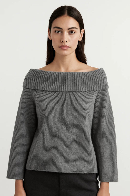 Off-Shoulder Damestrui | Elegante Boothals en Rechte Mouwen | Vrouwelijk en Comfortabel