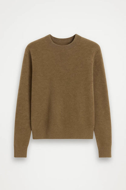 Gebreide Damestrui | Ronde Hals en Geribde Boorden | Zacht en Tijdloos