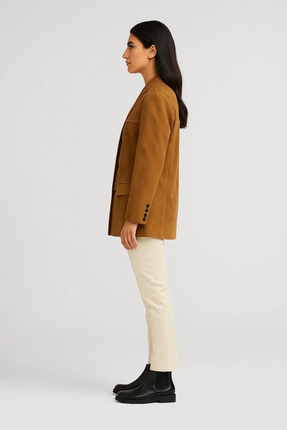 Blazers Collectie | Damesblazer met Knoopsluiting en Reverskraag | Lichtgewicht en Ademend