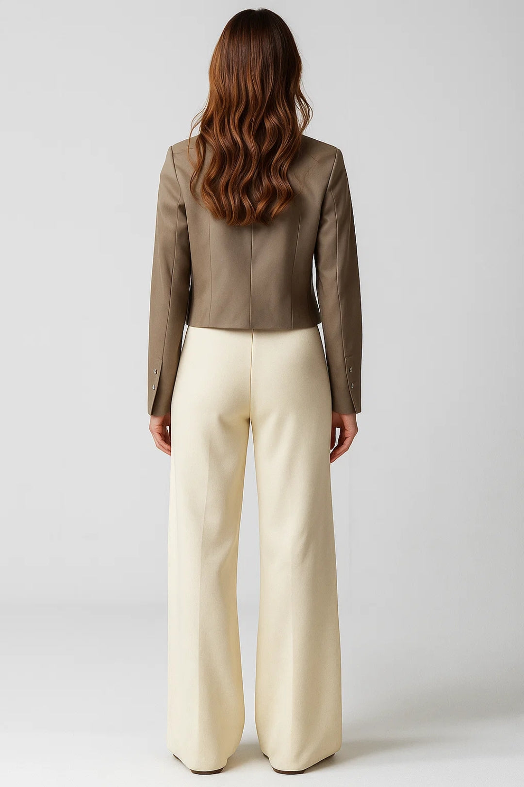 Cropped Blazer | Goudkleurige Knopen