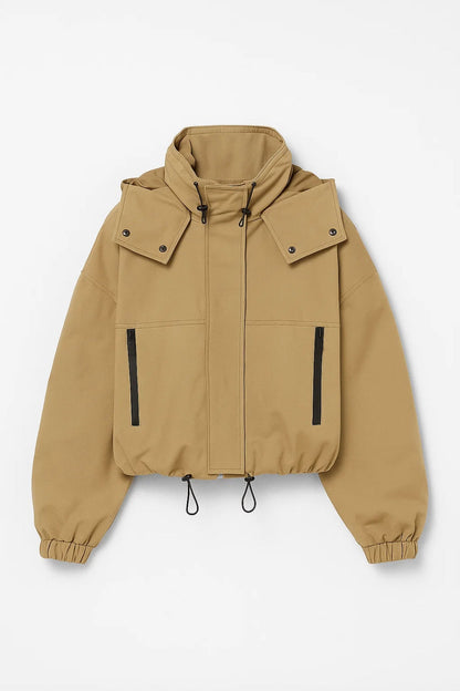 Functionele Damesjas | Verstelbare Zoom en Zakken met Rits | Urban en Beschermend