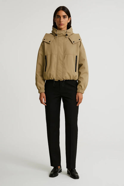 Functionele Damesjas | Verstelbare Zoom en Zakken met Rits | Urban en Beschermend