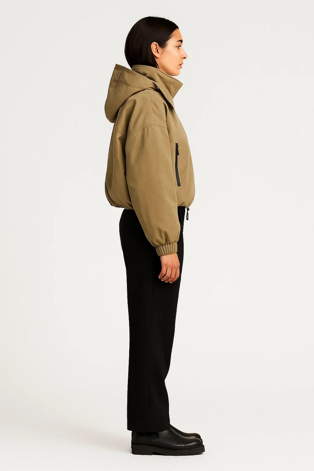 Functionele Damesjas | Verstelbare Zoom en Zakken met Rits | Urban en Beschermend