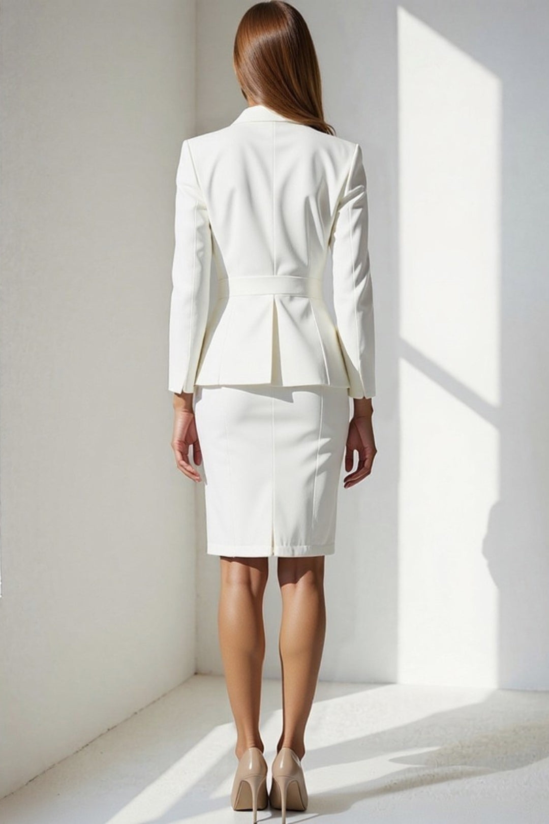 Witte Blazer Set | Elegant & Getailleerd | Perfect voor Kantoor of Gelegenheden